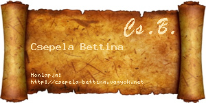 Csepela Bettina névjegykártya