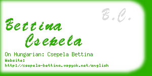 bettina csepela business card